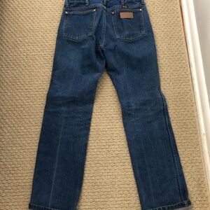 Wrangler Men's Dark Blue Straight Jeans